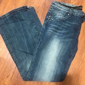 Express boot cut dark wash jeans size 12R